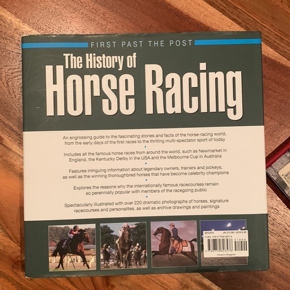 horse racing Accents Kentucky Derby Coffee Table Books Horse Racing Party Decor Lot Of 2